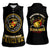 Breaking Barriers: Black Valor Women Sleeveless Polo Shirt - Wonder Print Shop