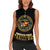 Breaking Barriers: Black Valor Women Sleeveless Polo Shirt - Wonder Print Shop