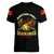 Breaking Barriers: Black Valor Women V-Neck T-Shirt - Wonder Print Shop