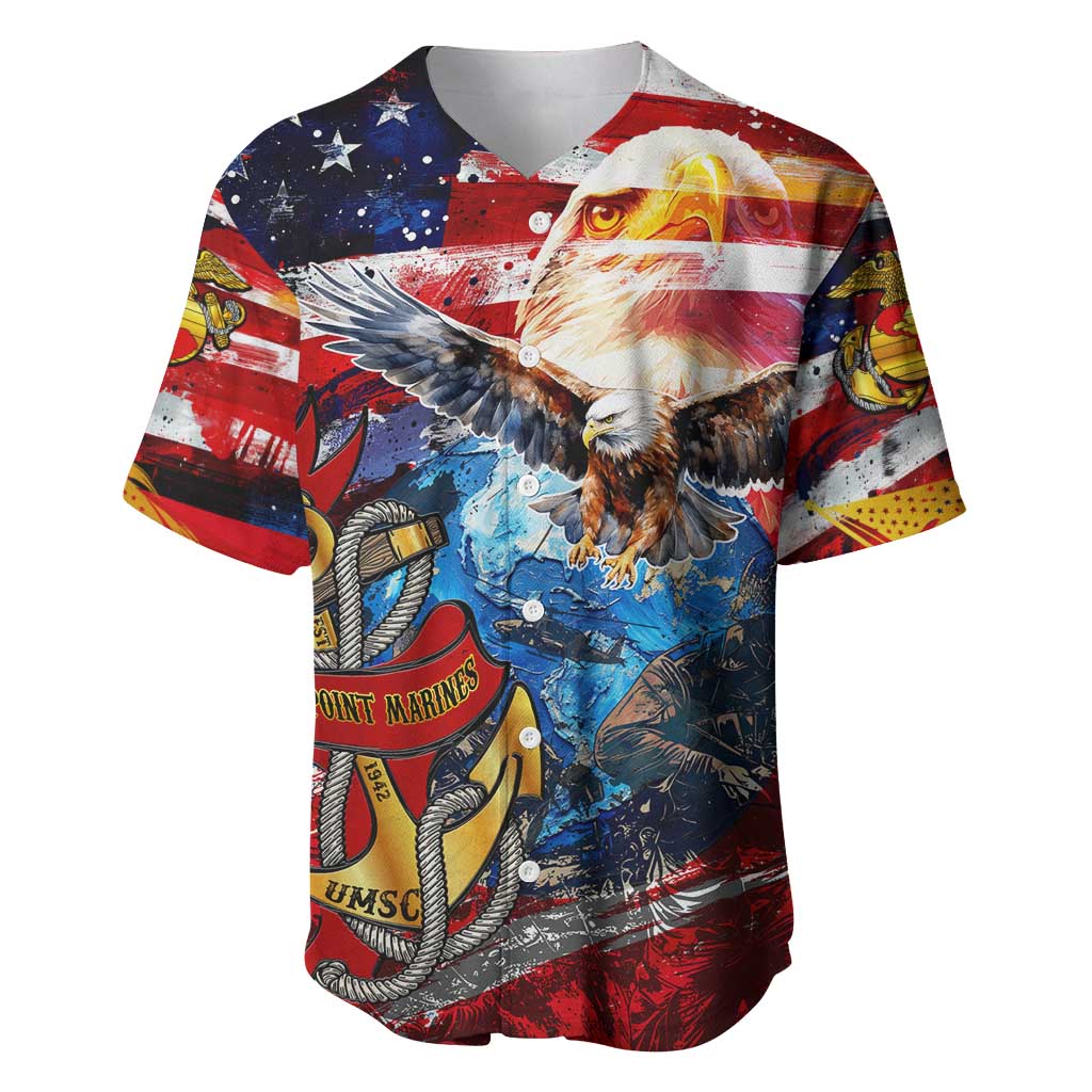 Serving The Nation Despite Injustice Baseball Jersey - Wonder Print Shop