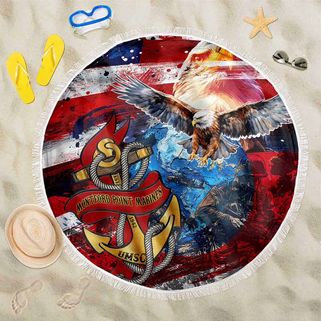 Serving The Nation Despite Injustice Beach Blanket - Wonder Print Shop