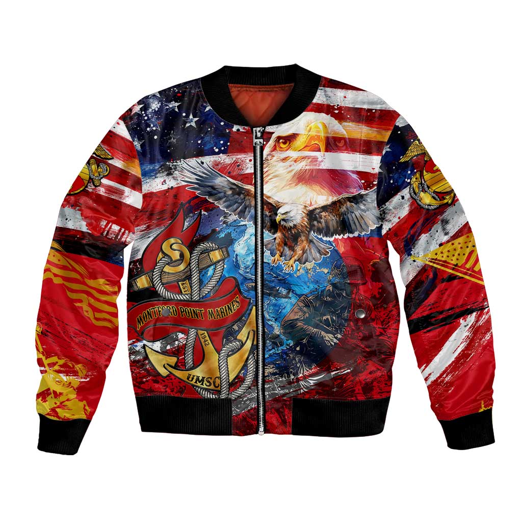 Serving The Nation Despite Injustice Bomber Jacket - Wonder Print Shop