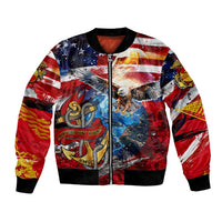 Serving The Nation Despite Injustice Bomber Jacket - Wonder Print Shop