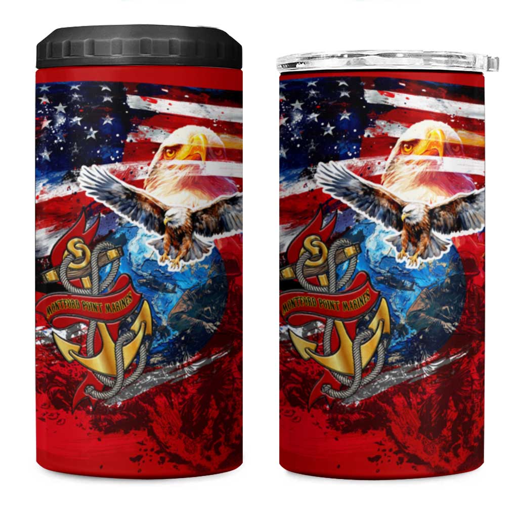 Serving The Nation Despite Injustice 4 in 1 Can Cooler Tumbler - Wonder Print Shop