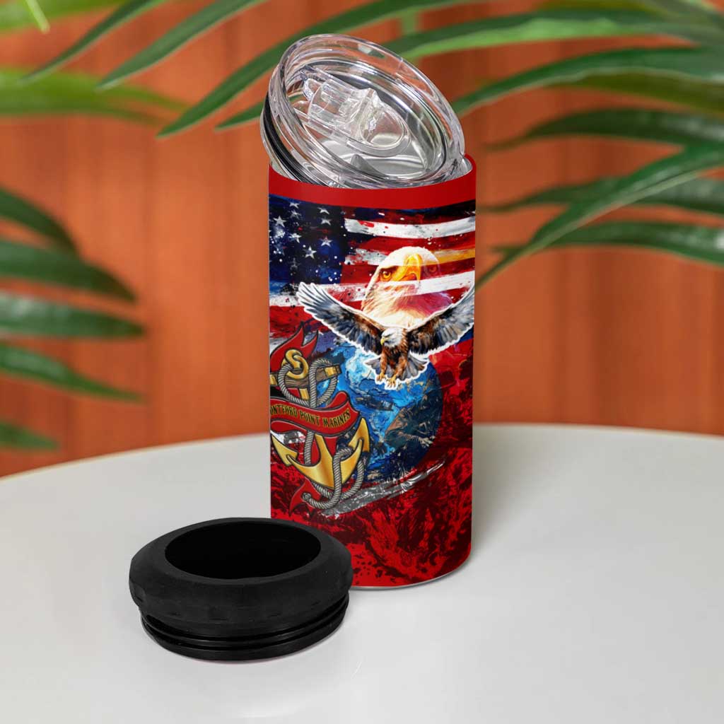 Serving The Nation Despite Injustice 4 in 1 Can Cooler Tumbler - Wonder Print Shop