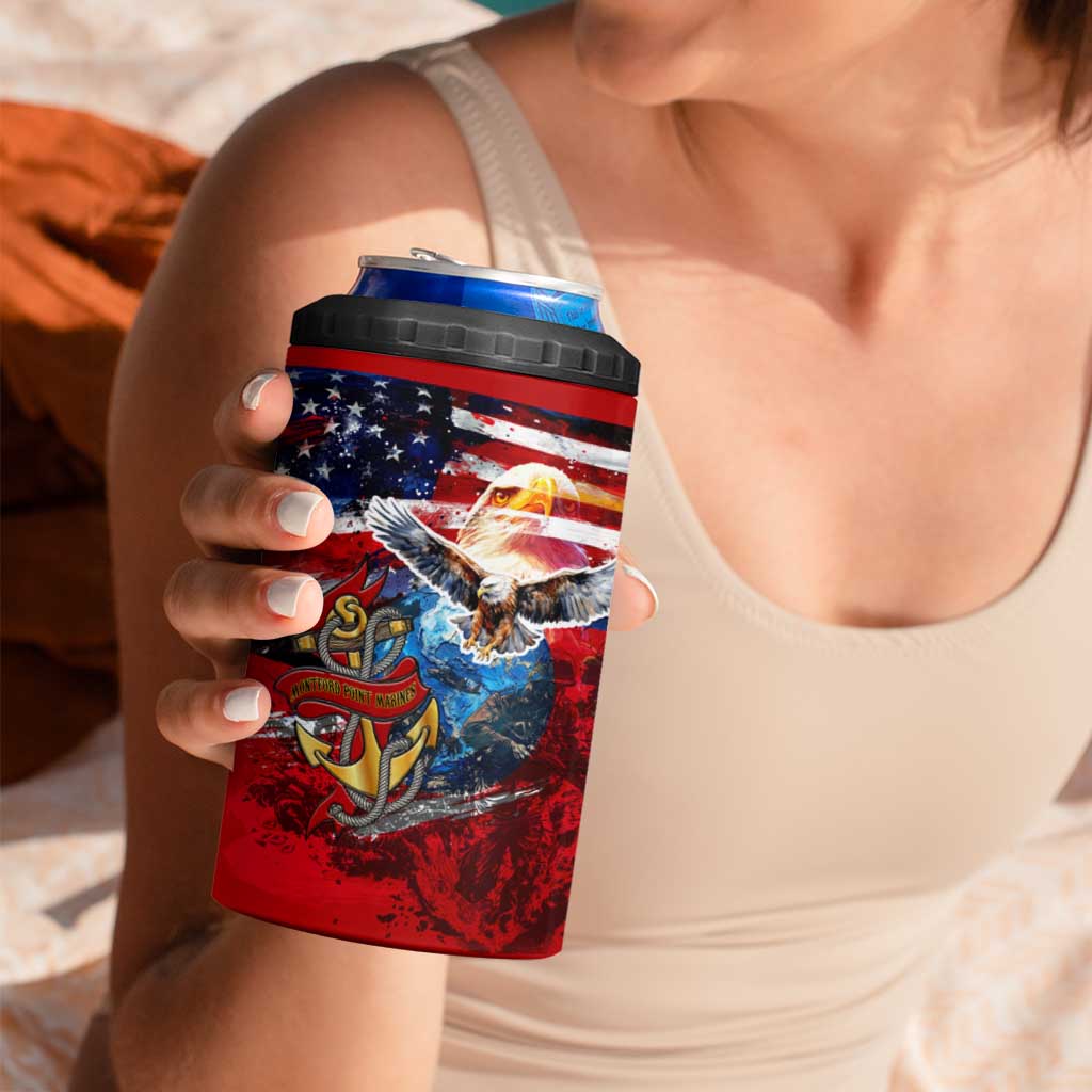 Serving The Nation Despite Injustice 4 in 1 Can Cooler Tumbler - Wonder Print Shop