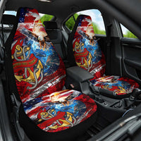 Serving The Nation Despite Injustice Car Seat Cover - Wonder Print Shop