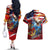 Serving The Nation Despite Injustice Couples Matching Off The Shoulder Long Sleeve Dress and Hawaiian Shirt - Wonder Print Shop