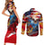 Serving The Nation Despite Injustice Couples Matching Short Sleeve Bodycon Dress and Long Sleeve Button Shirt - Wonder Print Shop