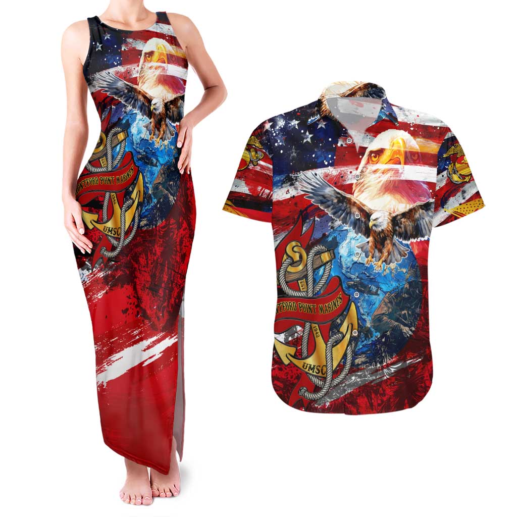 Serving The Nation Despite Injustice Couples Matching Tank Maxi Dress and Hawaiian Shirt - Wonder Print Shop