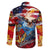 Serving The Nation Despite Injustice Family Matching Off The Shoulder Long Sleeve Dress and Hawaiian Shirt - Wonder Print Shop
