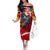 Serving The Nation Despite Injustice Family Matching Off The Shoulder Long Sleeve Dress and Hawaiian Shirt - Wonder Print Shop