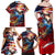 Serving The Nation Despite Injustice Family Matching Off Shoulder Maxi Dress and Hawaiian Shirt - Wonder Print Shop