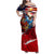 Serving The Nation Despite Injustice Family Matching Off Shoulder Maxi Dress and Hawaiian Shirt - Wonder Print Shop