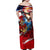 Serving The Nation Despite Injustice Family Matching Off Shoulder Maxi Dress and Hawaiian Shirt - Wonder Print Shop