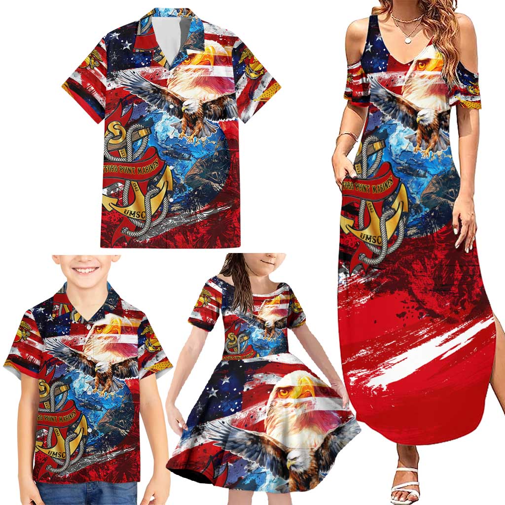 Serving The Nation Despite Injustice Family Matching Summer Maxi Dress and Hawaiian Shirt - Wonder Print Shop