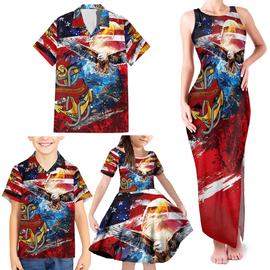 Serving The Nation Despite Injustice Family Matching Tank Maxi Dress and Hawaiian Shirt - Wonder Print Shop