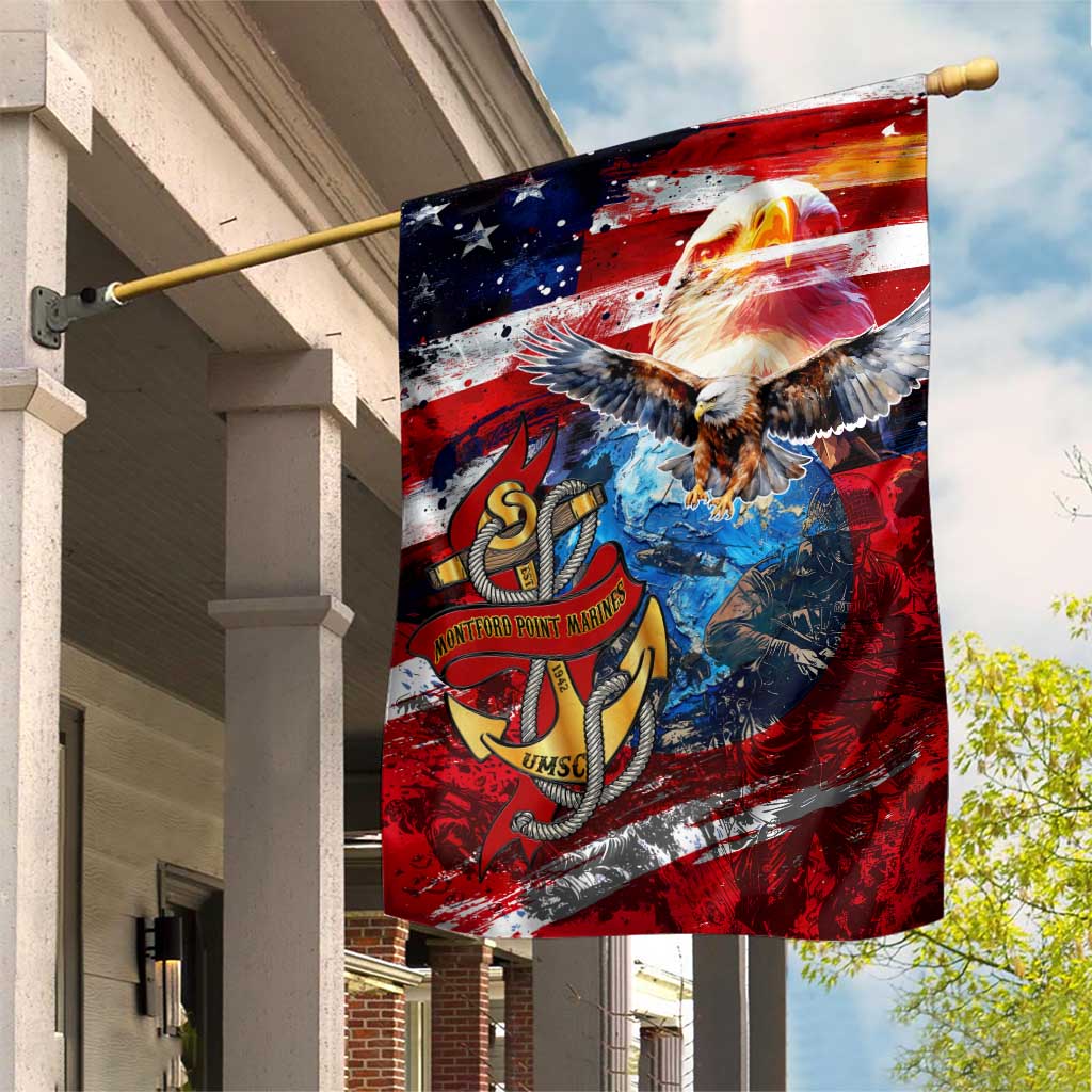 Serving The Nation Despite Injustice Garden Flag - Wonder Print Shop
