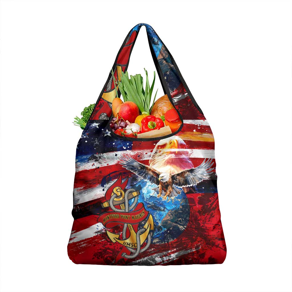Serving The Nation Despite Injustice Grocery Bag - Wonder Print Shop