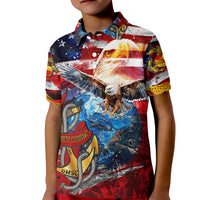 Serving The Nation Despite Injustice Kid Polo Shirt - Wonder Print Shop