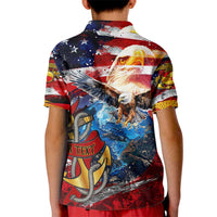 Serving The Nation Despite Injustice Kid Polo Shirt - Wonder Print Shop