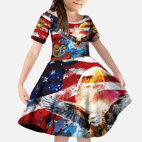 Serving The Nation Despite Injustice Kid Short Sleeve Dress - Wonder Print Shop