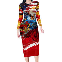 Serving The Nation Despite Injustice Long Sleeve Bodycon Dress - Wonder Print Shop