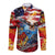 Serving The Nation Despite Injustice Long Sleeve Button Shirt - Wonder Print Shop