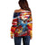 Serving The Nation Despite Injustice Off Shoulder Sweater - Wonder Print Shop