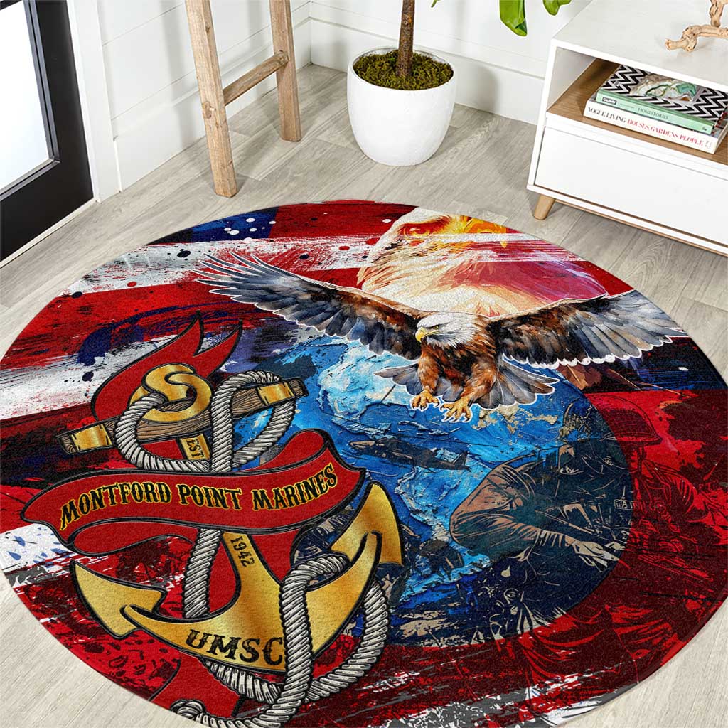 Serving The Nation Despite Injustice Round Carpet - Wonder Print Shop
