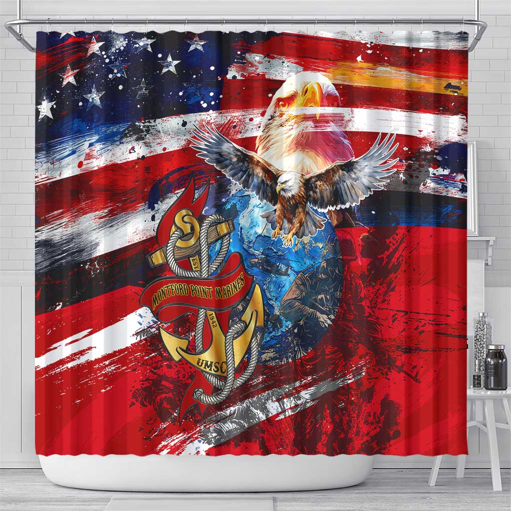 Serving The Nation Despite Injustice Shower Curtain - Wonder Print Shop