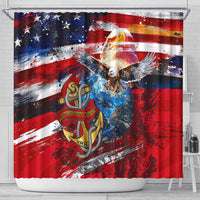 Serving The Nation Despite Injustice Shower Curtain - Wonder Print Shop