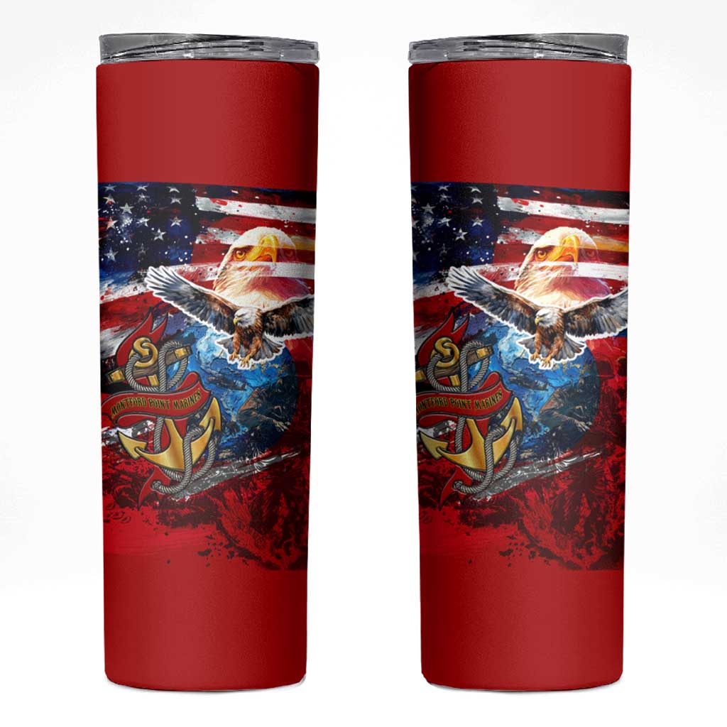 Serving The Nation Despite Injustice Skinny Tumbler - Wonder Print Shop