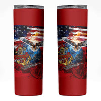 Serving The Nation Despite Injustice Skinny Tumbler - Wonder Print Shop