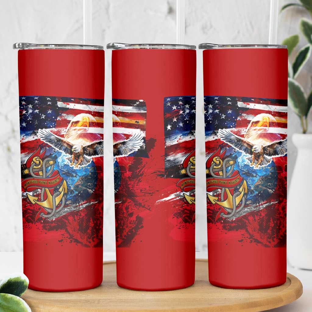 Serving The Nation Despite Injustice Skinny Tumbler - Wonder Print Shop