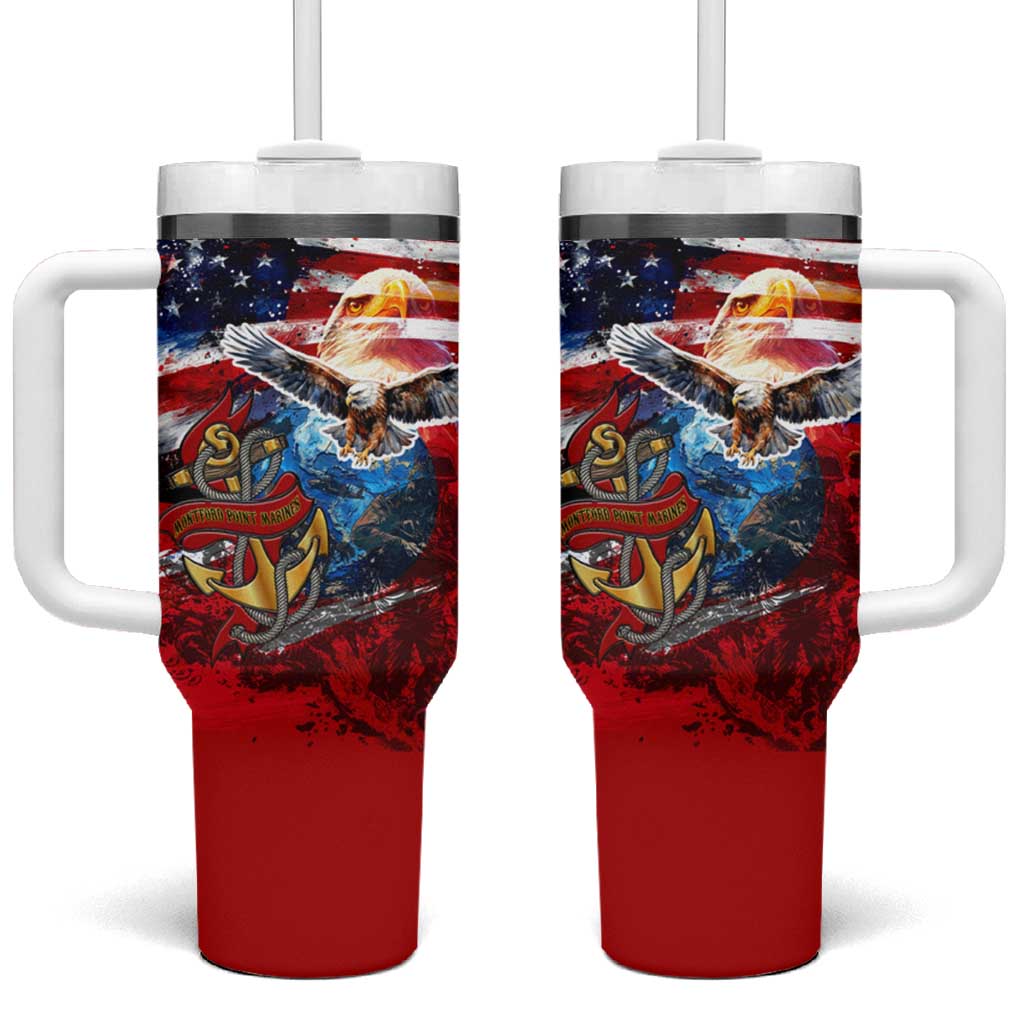Serving The Nation Despite Injustice Tumbler With Handle - Wonder Print Shop