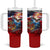 Serving The Nation Despite Injustice Tumbler With Handle - Wonder Print Shop