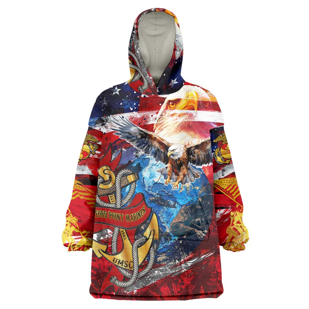 Serving The Nation Despite Injustice Wearable Blanket Hoodie - Wonder Print Shop