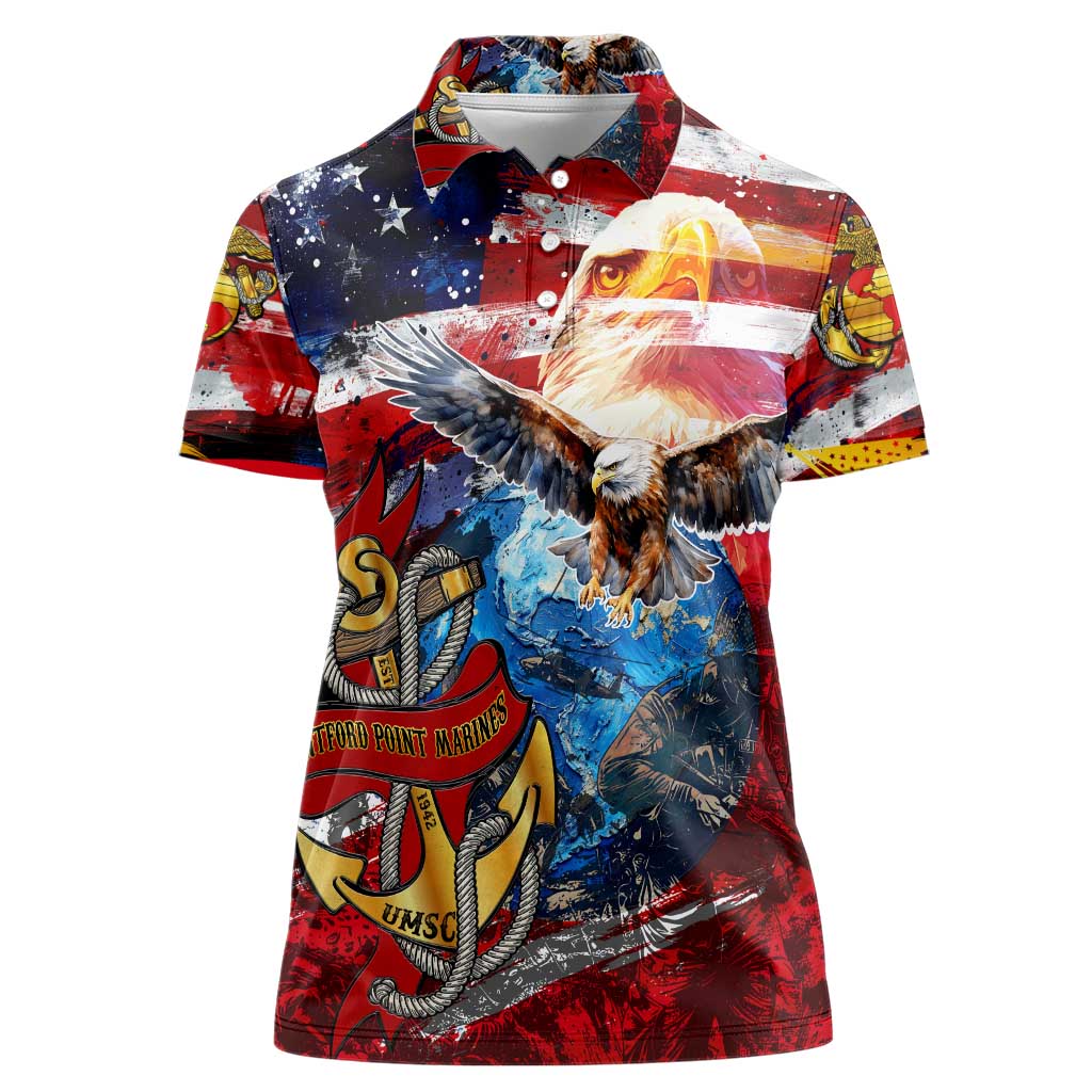 Serving The Nation Despite Injustice Women Polo Shirt - Wonder Print Shop