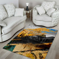 Guatemala Country Pride Area Rug Grunge Map Art with National Landmark Flag Texture - Wonder Print Shop