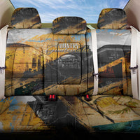 Guatemala Country Pride Back Car Seat Cover Grunge Map Art with National Landmark Flag Texture - Wonder Print Shop