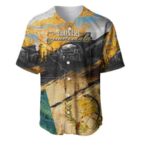 Guatemala Country Pride Baseball Jersey Grunge Map Art with National Landmark Flag Texture - Wonder Print Shop