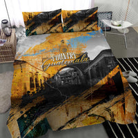 Guatemala Country Pride Bedding Set Grunge Map Art with National Landmark Flag Texture - Wonder Print Shop