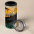 Guatemala Country Pride 4 in 1 Can Cooler Tumbler Grunge Map Art with National Landmark Flag Texture - Wonder Print Shop