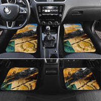 Guatemala Country Pride Car Mats Grunge Map Art with National Landmark Flag Texture - Wonder Print Shop