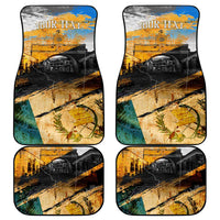 Guatemala Country Pride Car Mats Grunge Map Art with National Landmark Flag Texture - Wonder Print Shop