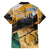 Guatemala Country Pride Family Matching Off The Shoulder Long Sleeve Dress and Hawaiian Shirt Grunge Map Art with National Landmark Flag Texture - Wonder Print Shop