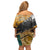 Guatemala Country Pride Family Matching Off Shoulder Short Dress and Hawaiian Shirt Grunge Map Art with National Landmark Flag Texture - Wonder Print Shop