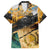 Guatemala Country Pride Family Matching Short Sleeve Bodycon Dress and Hawaiian Shirt Grunge Map Art with National Landmark Flag Texture - Wonder Print Shop