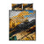 Guatemala Country Pride Quilt Bed Set Grunge Map Art with National Landmark Flag Texture - Wonder Print Shop